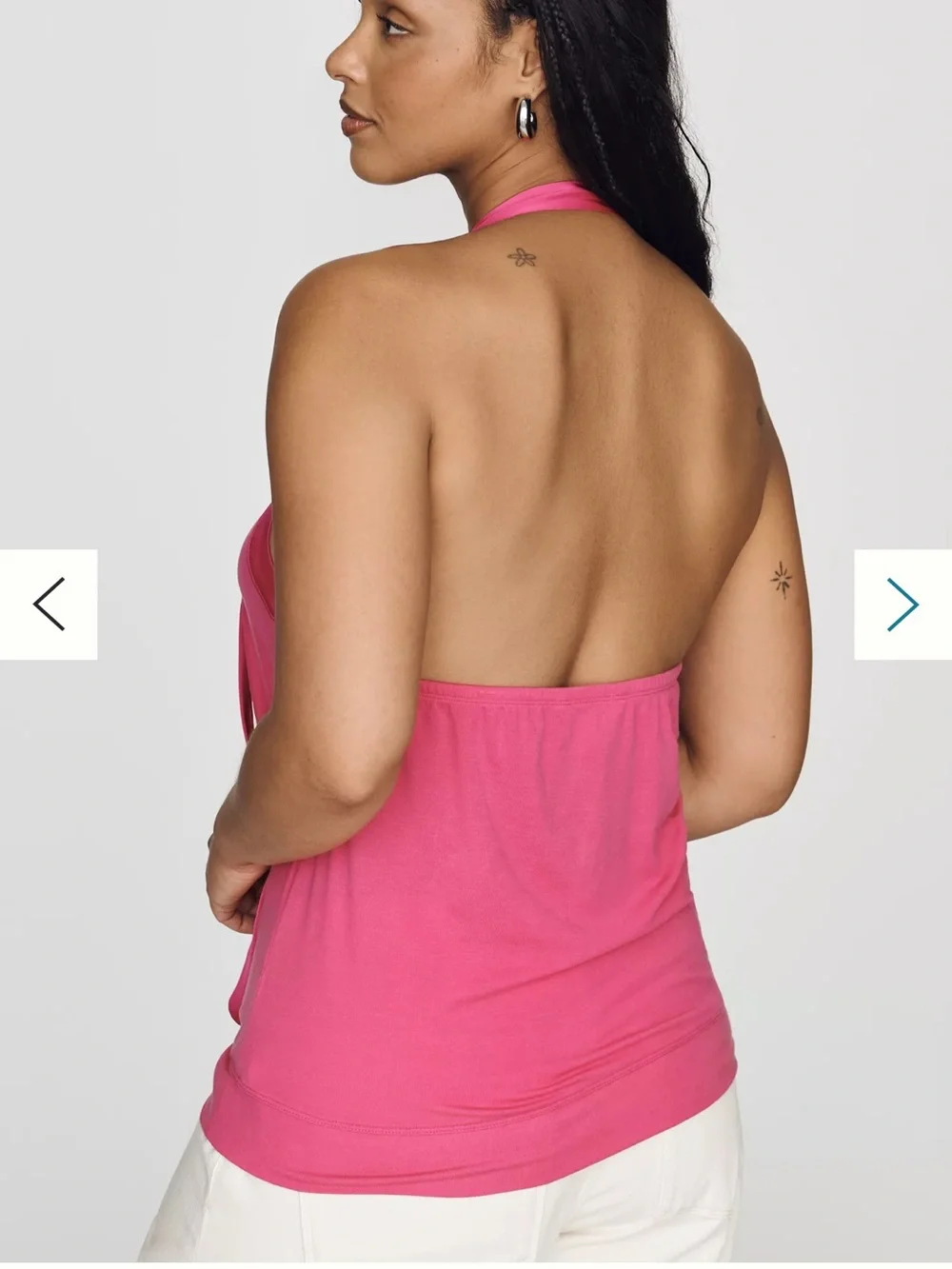 Maeve cowl neck halter top pink XL NWT Anthropologie